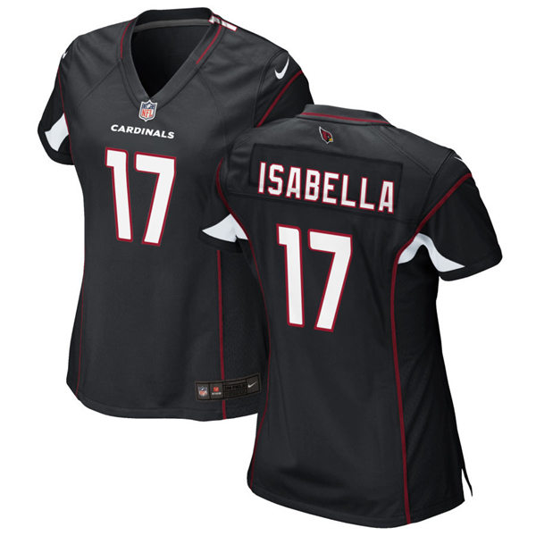 Womens Arizona Cardinals #17 Andy Isabella Nike Alternate Black Limited Jersey