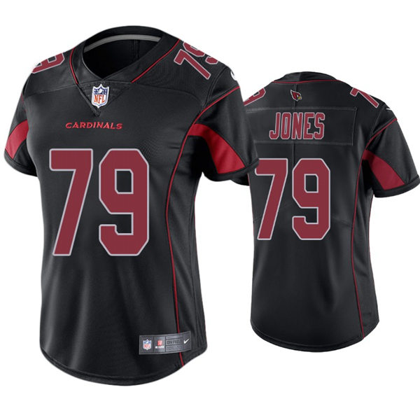 Womens Arizona Cardinals #79 Josh Jones Nike Black Color Rush Limited Jersey