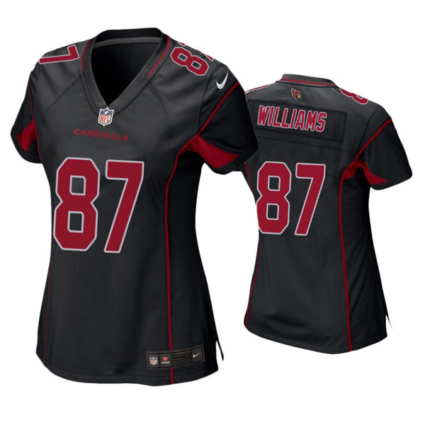 Womens Arizona Cardinals #87 Maxx Williams Nike Black Color Rush Limited Jersey