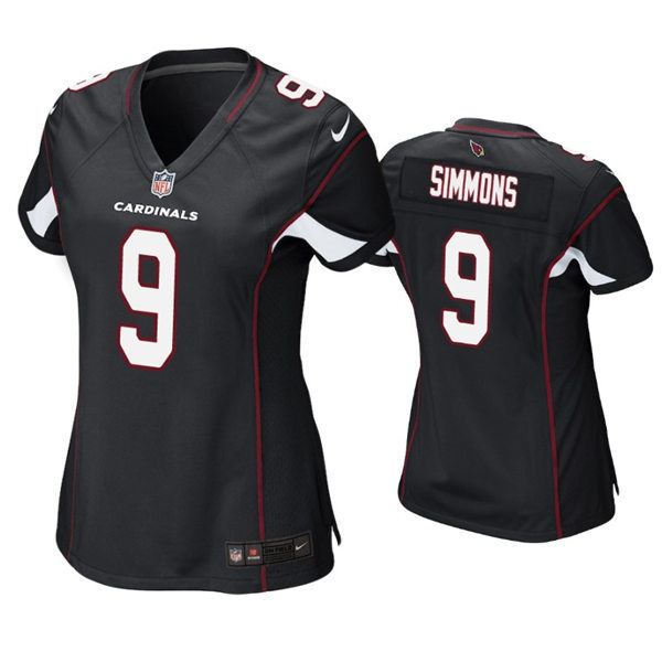 Womens Arizona Cardinals #9 Isaiah Simmons Nike Alternate Black Limited Jersey