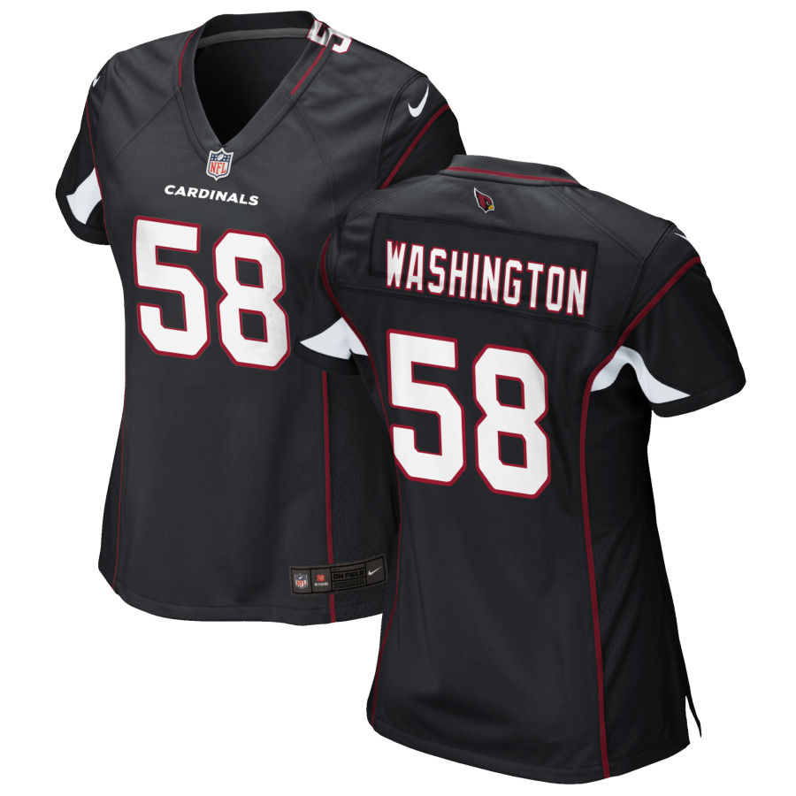 Womens Arizona Cardinals Retired Player #58 Daryl Washington Nike Black Limited Jersey
