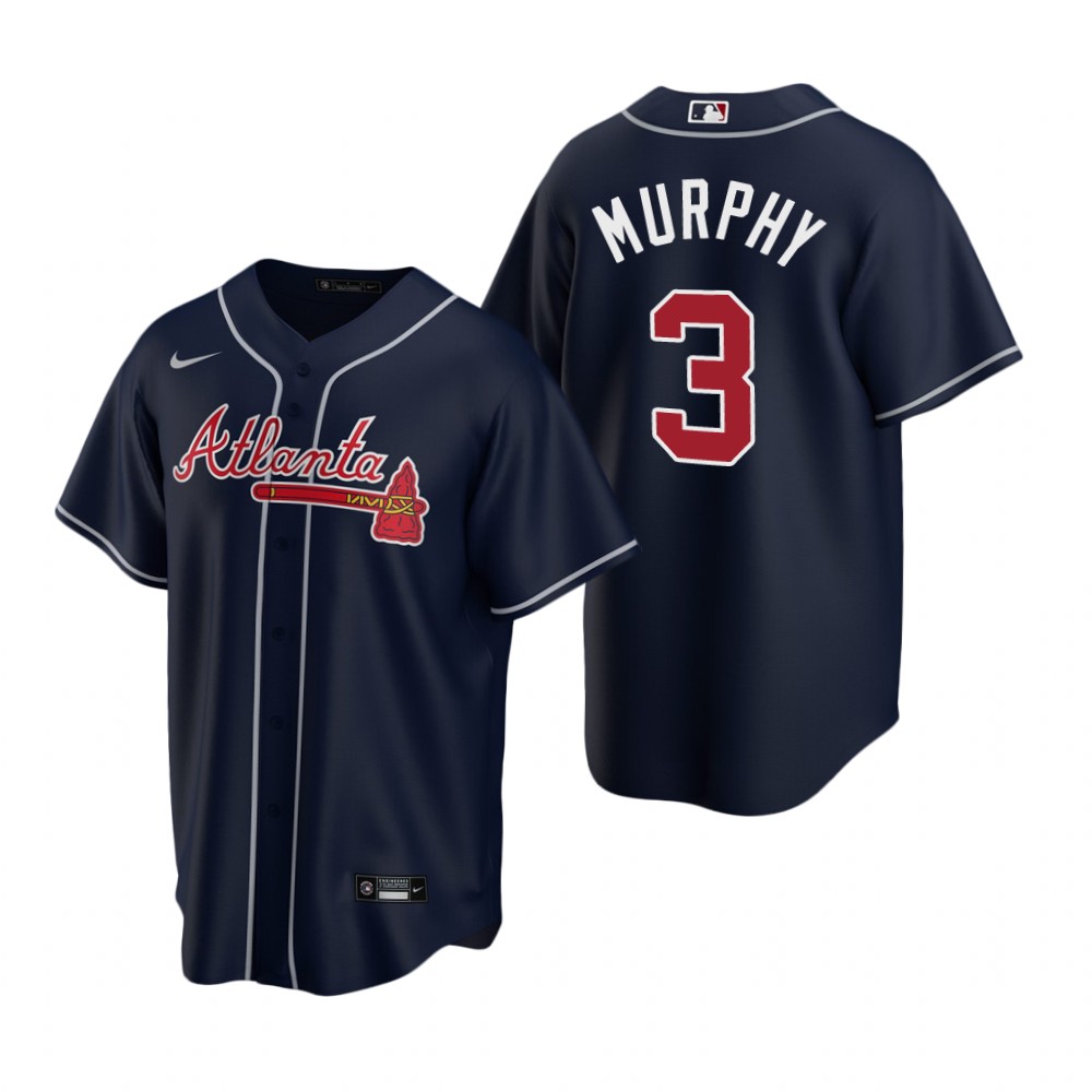 Womens Atlanta Braves #3 Dale Murphy Nike Navy Alternate Cool Base Jersey