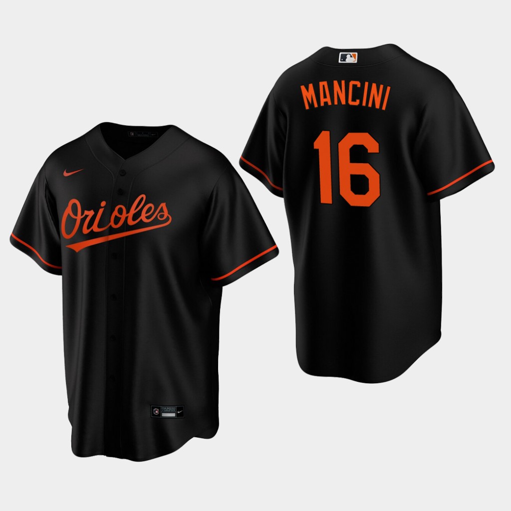 Womens Baltimore Orioles #16 Trey Mancini Nike Black Jersey