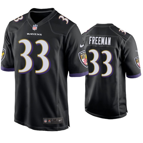 Womens Baltimore Ravens #33 Devonta Freeman Nike Black Alternate Limited Stitched Jersey