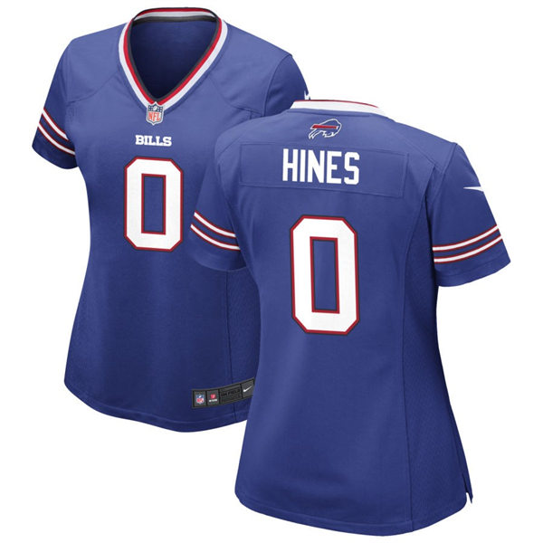 Womens Buffalo Bills #0 Nyheim Hines Nike Royal Limited Jersey