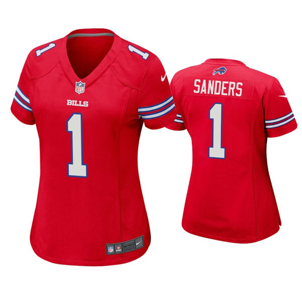 Womens Buffalo Bills #1 Emmanuel Sanders Nike Red Color Rush Jersey