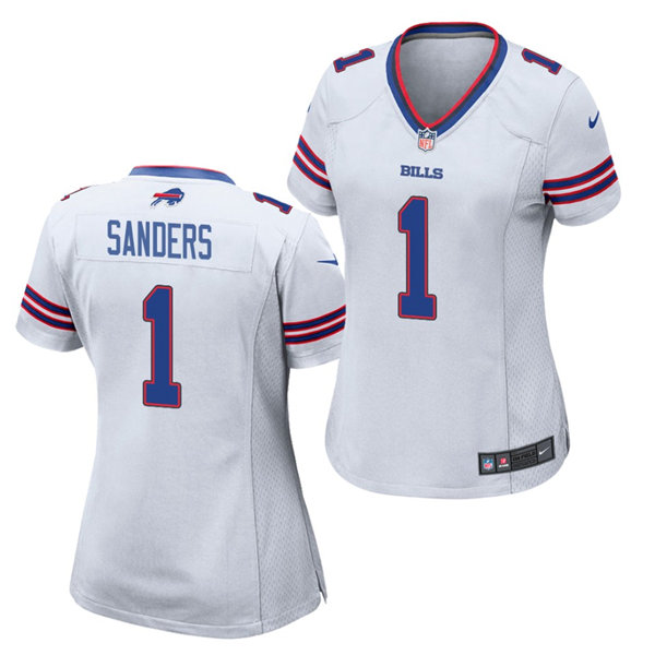 Womens Buffalo Bills #1 Emmanuel Sanders Nike White Game Jersey