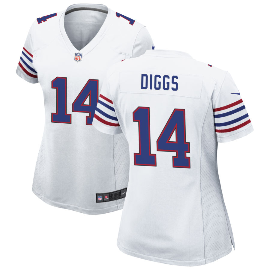 Womens Buffalo Bills #14 Stefon Diggs Nike White Alternate Limited Jersey