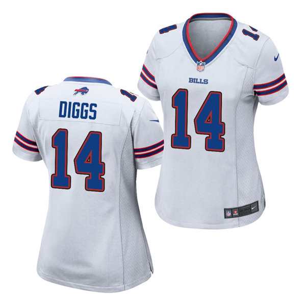 Womens Buffalo Bills #14 Stefon Diggs Nike White Game Jersey