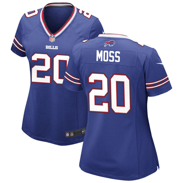 Womens Buffalo Bills #20 Zack Moss Nike Roayl Jersey