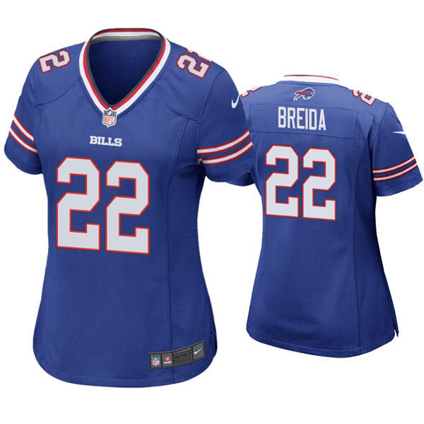 Womens Buffalo Bills #22 Matt Breida Nike Royal Limited Jersey