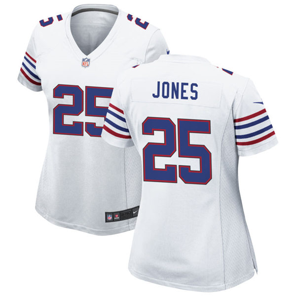 Womens Buffalo Bills #25 Taiwan Jones Nike White Alternate Retro Limited Jersey