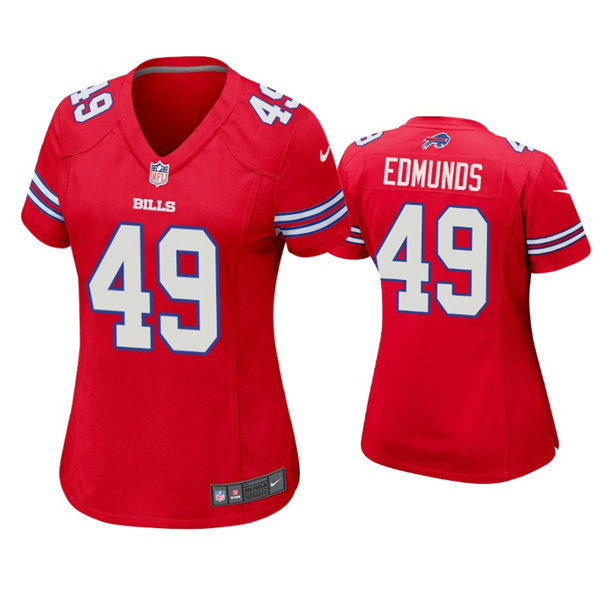 Womens Buffalo Bills #49 Tremaine Edmunds Nike Red Color Rush Jersey
