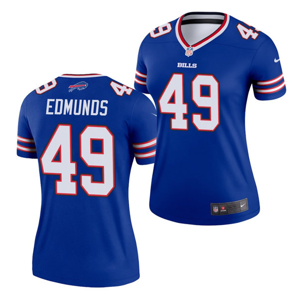 Womens Buffalo Bills #49 Tremaine Edmunds Nike Royal Game Jersey