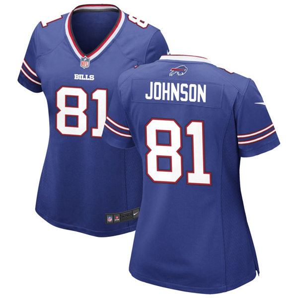 Womens Buffalo Bills #81 KeeSean Johnson Nike Royal Limited Jersey
