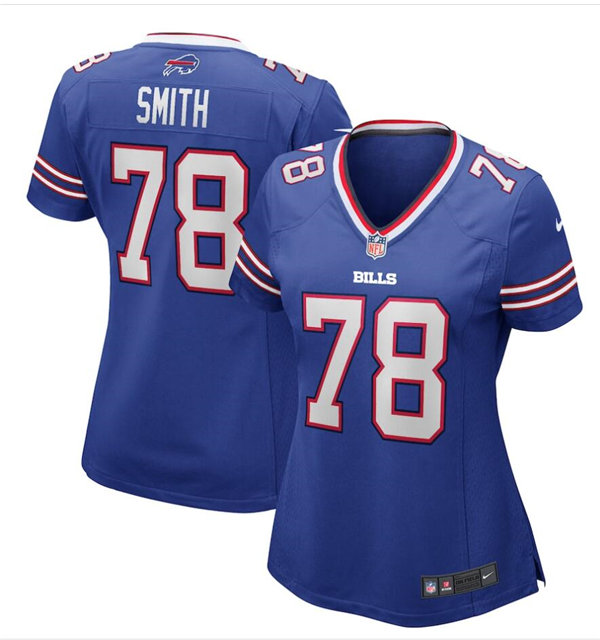 Womens Buffalo Bills Retired Player #78 Bruce Smith Nike Royal Game Jersey