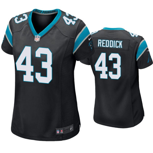 Womens Carolina Panthers #43 Haason Reddick Nike Black Limited Jersey