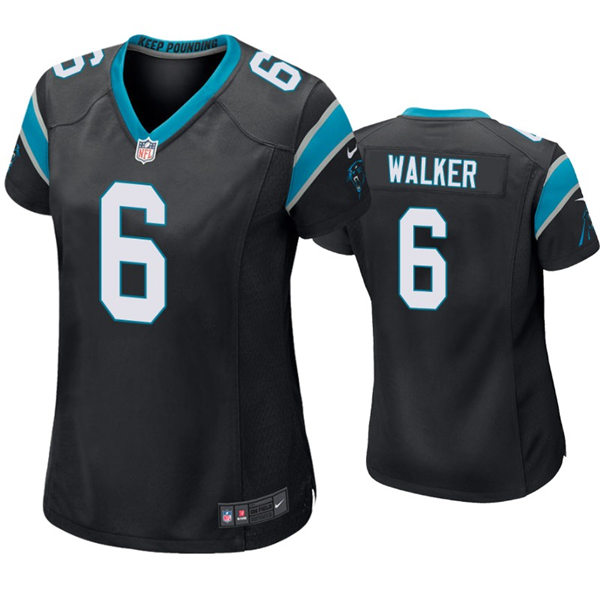 Womens Carolina Panthers #6 P. J. Walker Nike Black Limited Jersey