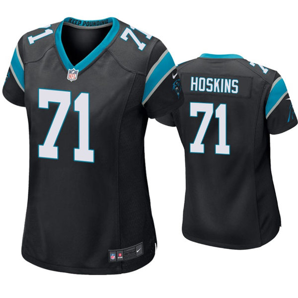 Womens Carolina Panthers #71 Phil Hoskins Nike Black Limited Jersey