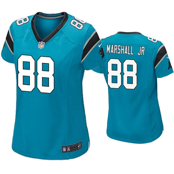Womens Carolina Panthers #88 Terrace Marshall Jr. Nike Blue Limited Jersey