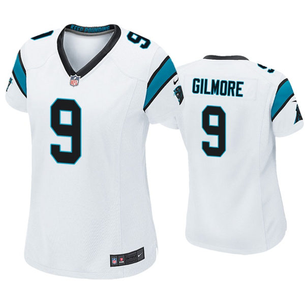 Womens Carolina Panthers #9 Stephon Gilmore Nike White Limited Jersey