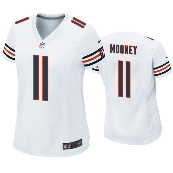 Womens Chicago Bears #11 Darnell Mooney Nike White Limited Jersey