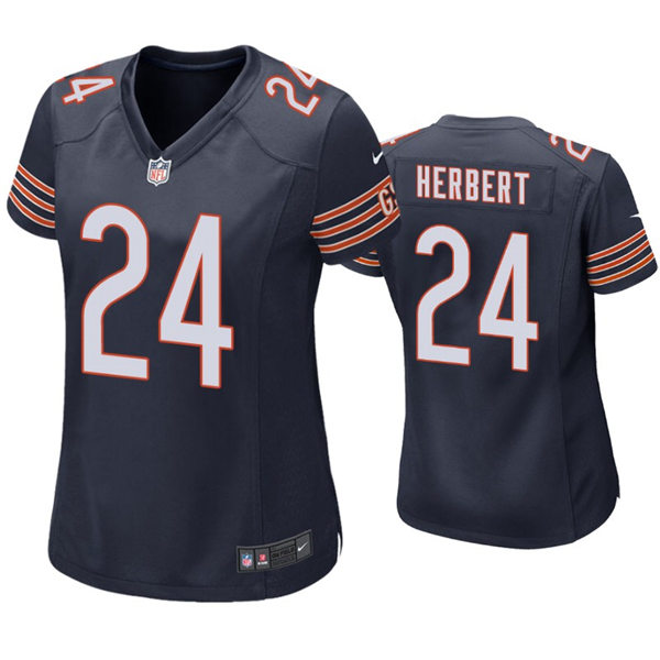 Womens Chicago Bears #24 Khalil Herbert Nike Navy Limited Jersey