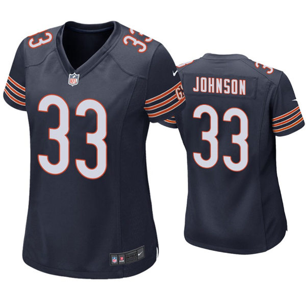 Womens Chicago Bears #33 Jaylon Johnson Nike Navy Limited Jersey