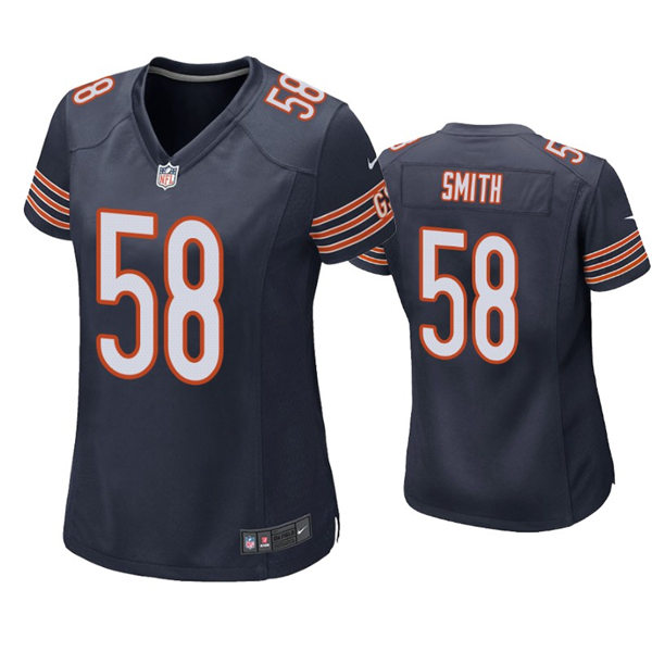 Womens Chicago Bears #58 Roquan Smith Nike Navy Limited Jersey