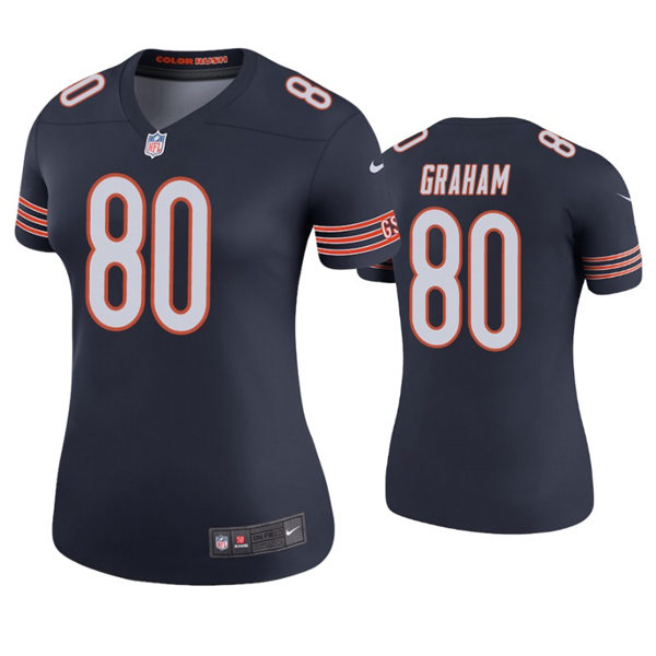 Womens Chicago Bears #80 Jimmy Graham Nike Navy Limited Jersey