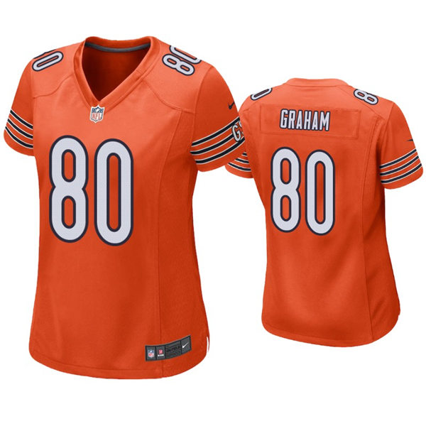 Womens Chicago Bears #80 Jimmy Graham Nike Orange Limited Jersey