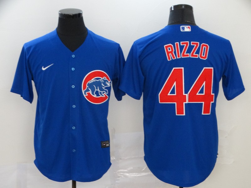 Womens Chicago Cubs #44 Anthony Rizzo Nike Royal Jerseys