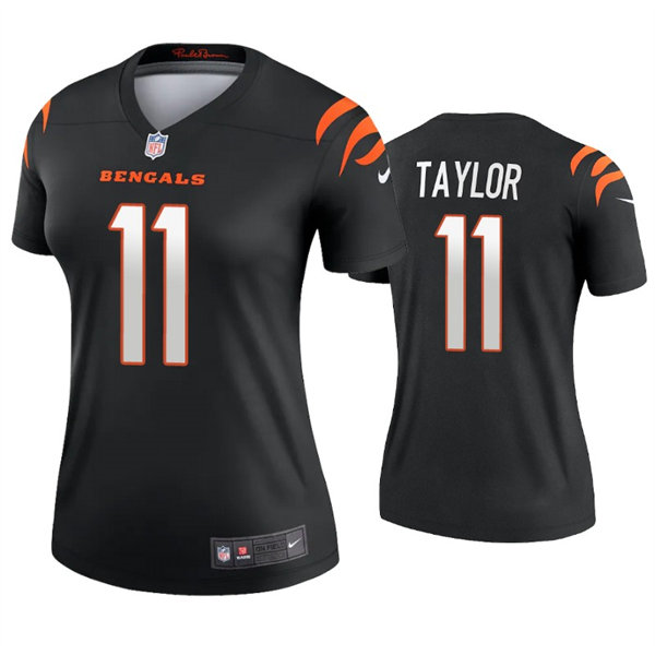 Womens Cincinnati Bengals #11 Trent Taylor Nike Black Team Color Limited Jersey