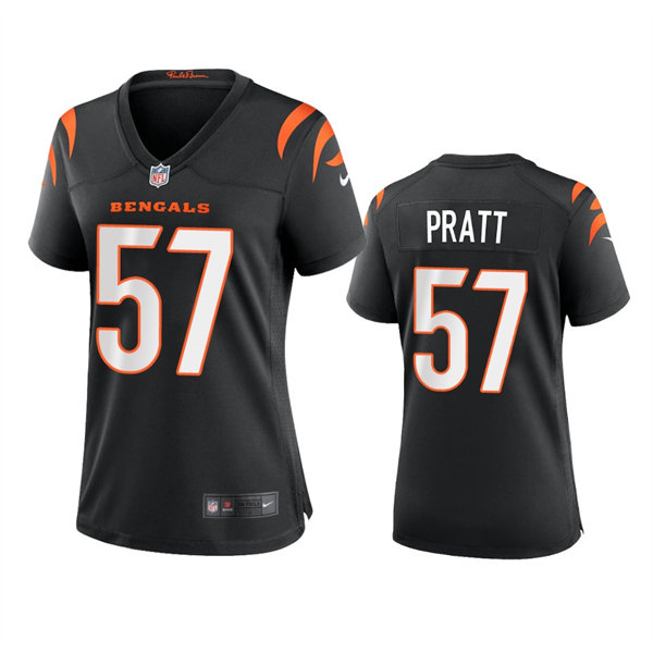 Womens Cincinnati Bengals #57 Germaine Pratt Nike Black Team Color Limited Jersey