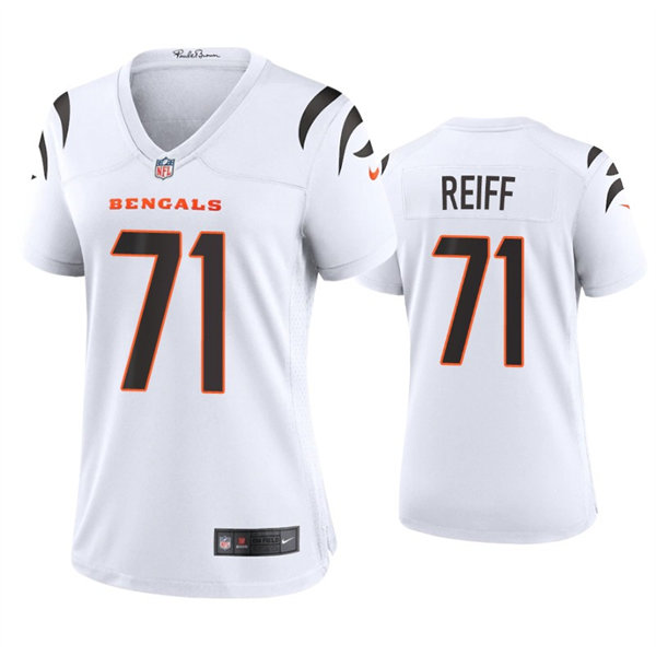 Womens Cincinnati Bengals #71 Riley Reiff Nike White Away Limited Jersey
