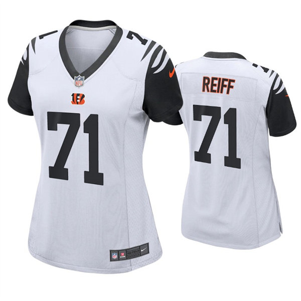 Womens Cincinnati Bengals #71 Riley Reiff Nike White Color Rush Jersey