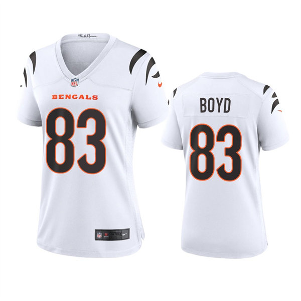 Womens Cincinnati Bengals #83 Tyler Boyd Nike White Away Limited Jersey