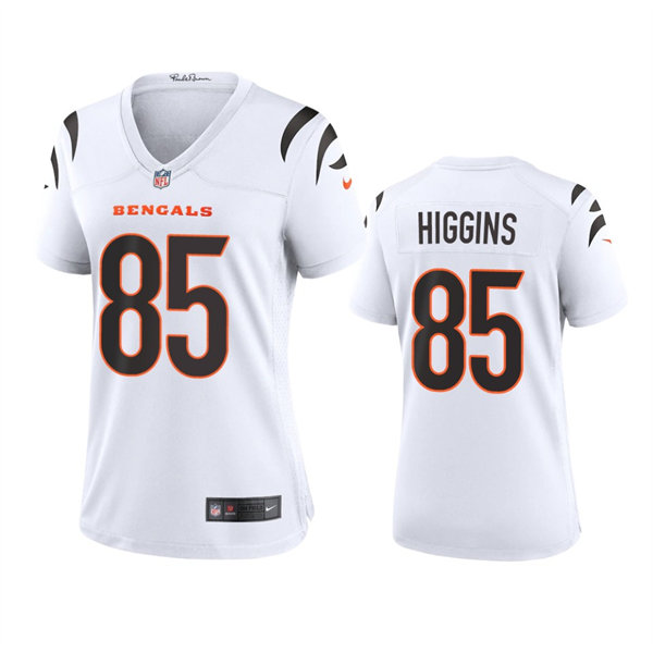 Womens Cincinnati Bengals #85 Tee Higgins Nike White Away Limited Jersey