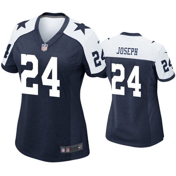 Womens Dallas Cowboys #1 Kelvin Joseph Nike Navy Alternate Limited Jersey