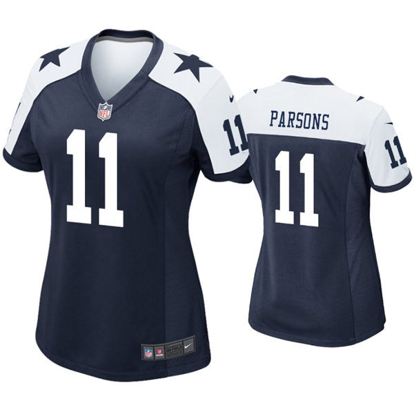 Womens Dallas Cowboys #11 Micah Parsons Nike Navy Team Color Limited Jersey