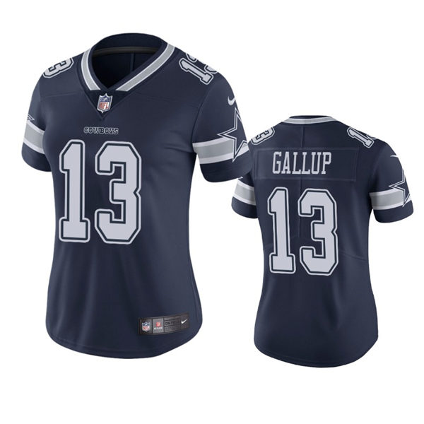 Womens Dallas Cowboys #13 Michael Gallup Nike Navy Alternate Limited Jersey