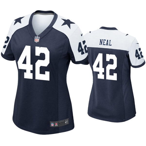 Womens Dallas Cowboys #42 Keanu Neal Nike Navy Alternate Limited Jersey
