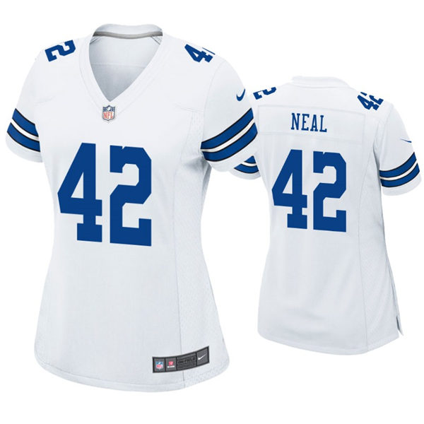 Womens Dallas Cowboys #42 Keanu Neal Nike White Limited Jersey