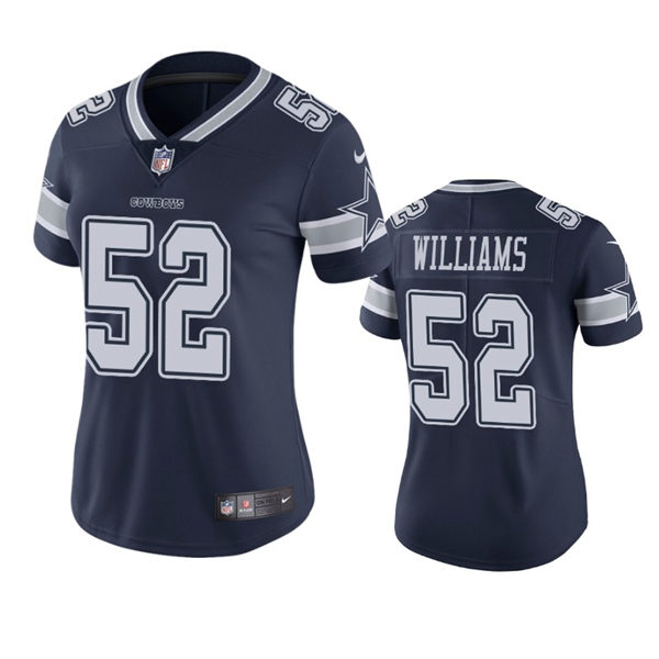 Womens Dallas Cowboys #52 Connor Williams Nike Navy Team Color Limited Jersey