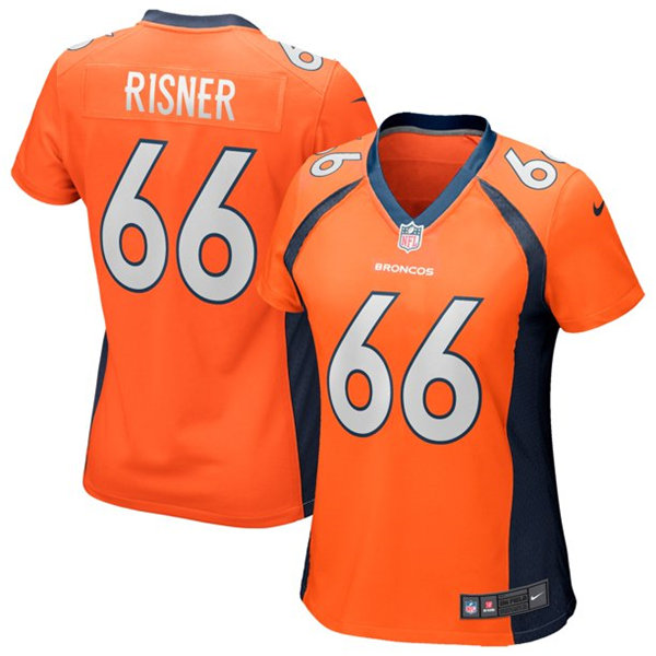 Womens Denver Broncos #66 Dalton Risner Nike Orange Limited Player Jerse