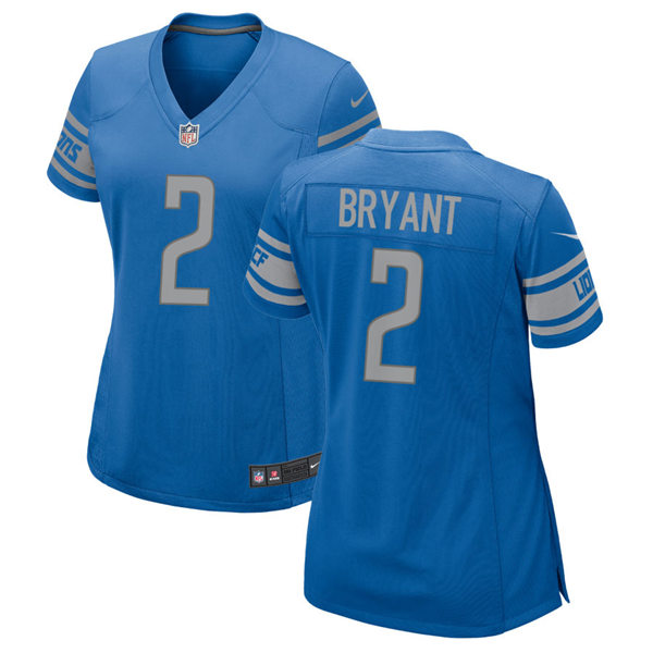 Womens Detroit Lions #2 Austin Bryant Nike Blue Limited Jersey