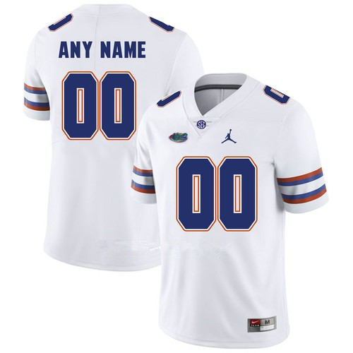 Womens Florida Gators Custom Kyle Trask Kyle Pitts Emory Jones Fred Johnson Martez Ivey Reggie Nelson White Jordan Football Jersey