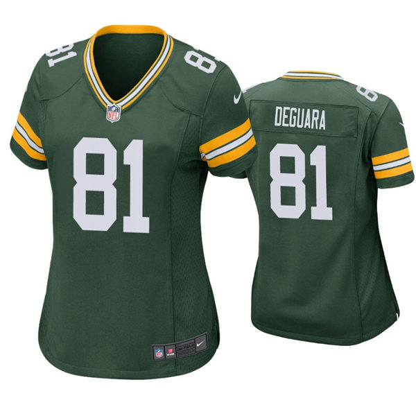 Womens Green Bay Packers #81 Josiah Deguara Nike Green Limited Jersey