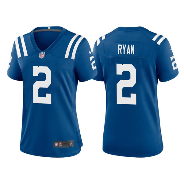 Womens Indianapolis Colts #2 Matt Ryan Nike Royal Limited Jersey