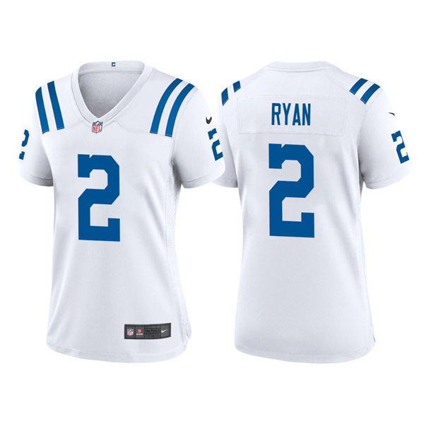 Womens Indianapolis Colts #2 Matt Ryan Nike White Limited Jersey
